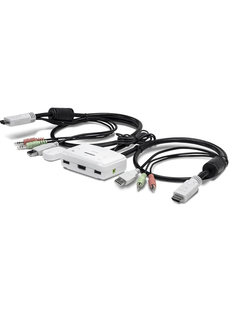 TRENDnet TK-215i 2-Port HDMI KVM Switch, Control 2 Computers via a Single Control Panel, Full HD 1080p, HDMI and 3.5 mm Analogue Audio - Image 3